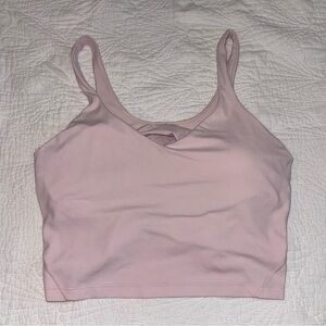 Lululemon Athletica Light Pink Cropped Tank